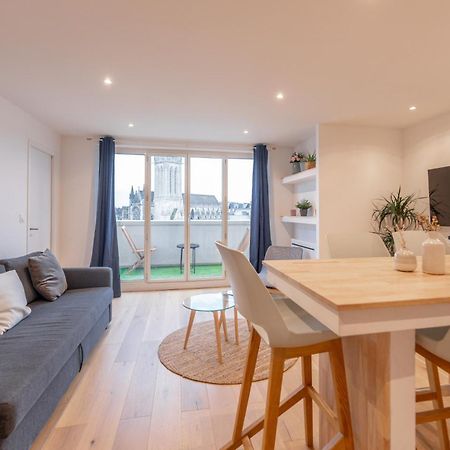Appt Premium Centre Chateau Terrasse 2 Chambres 6P Vue Exceptionnelle Caen Exterior foto